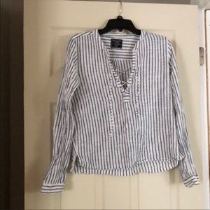 Abercrombie striped cotton blouse